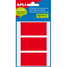 Apli Etiquetas Minibolsa Rojas 34.0 x 67.0mm 5 Hojas