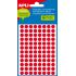 Apli Etiquetas Minibolsa Rojo Fluorescente Ø 8.0mm 3 Hojas