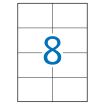 Apli Etiquetas Blancas Permanentes para Laser 105.0 x 74.0mm 250 Hojas