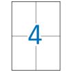 Apli Etiquetas Blancas Permanentes para Laser 105.0 x 148.0mm 250 Hojas