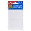 Apli Etiquetas Doble Frontal Blancas 26.0 x 54.0mm