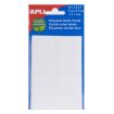 Apli Etiquetas Doble Frontal Blancas 34.0 x 53.0mm