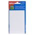 Apli Etiquetas Doble Frontal Blancas 34.0 x 67.0mm