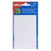 Apli Etiquetas Doble Frontal Blancas 34.0 x 67.0mm