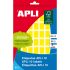 Apli Etiquetas 10 Amarillas 12 x 18mm 8 Hojas