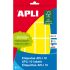 Apli Etiquetas 10 Amarillas 25 x 40mm 8 Hojas