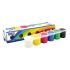 Milan Pack de 6 Botes de Tempera 25ml + 1 Pincel Serie 101 - Secado Rapido - Mezclable - Colores Surtidos