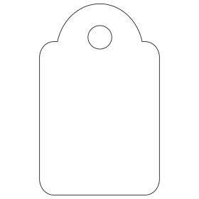 Apli Etiquetas Colgantes Blancas 15 x 24mm 200 U.