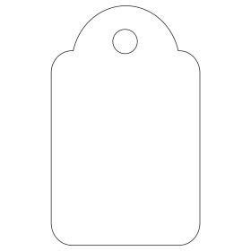 Apli Etiquetas Colgantes Blancas 18 x 29mm 200 U.