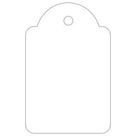 Apli Etiquetas Colgantes Blancas 28 x 43mm 100 U.