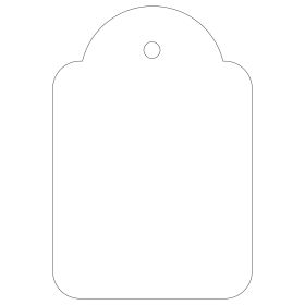 Apli Etiquetas Colgantes Blancas 36 x 53mm 100 U.