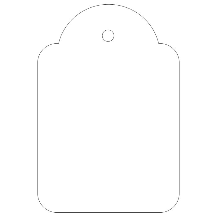 Apli Etiquetas Colgantes Blancas 36 x 53mm 100 U.