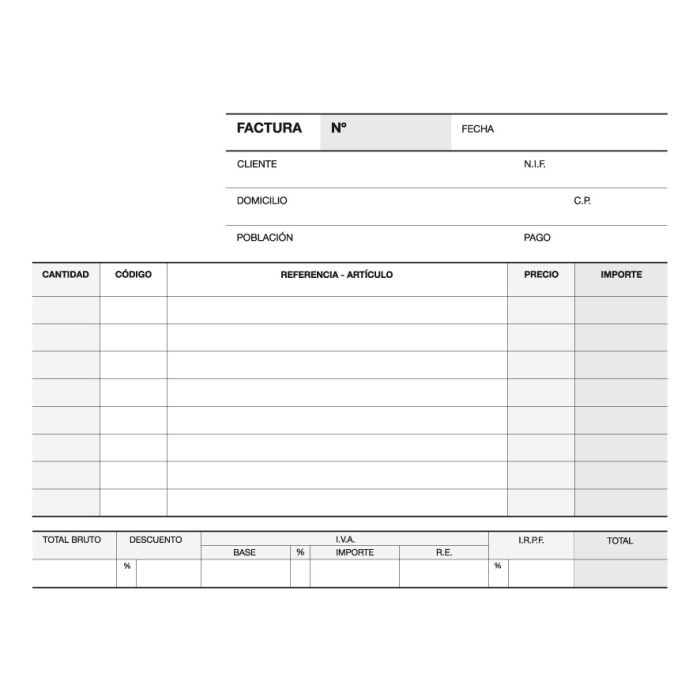 Apli Talonario Factura 1/8 Apaisado Duplicado A-67 - Papel Autocopiativo - 50 Juegos por Talonario - Numeracion Secuencial - Blanco y Amarillo