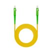 Nanocable Cable Fibra SC/APC-SC/APC Monomodo LSZH 10m - Color Amarillo