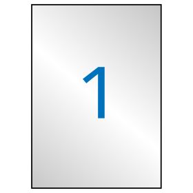 Apli Etiquetas Metalizadas Plata 210.0 x 297.0mm 20 Hojas