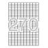Apli Etiquetas Blancas Removibles 17.8 x 10.0mm 25 Hojas