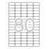 Apli Etiquetas Blancas Removibles 35.6 x 16.9mm 25 Hojas