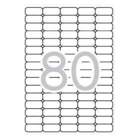 Apli Etiquetas Blancas Removibles 35.6 x 16.9mm 25 Hojas