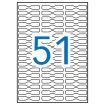 Apli Etiquetas A5 Blancas Joyeria 48.0 x 8.0mm 15 Hojas
