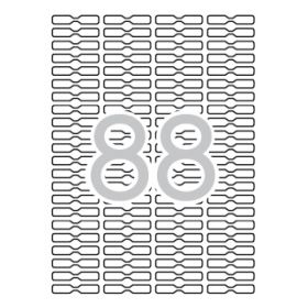 Apli Etiquetas Blancas Removibles Joyeria 45.0 x 8.0mm 25 Hojas