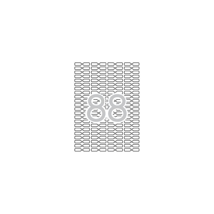 Apli Etiquetas Blancas Removibles Joyeria 45.0 x 8.0mm 25 Hojas