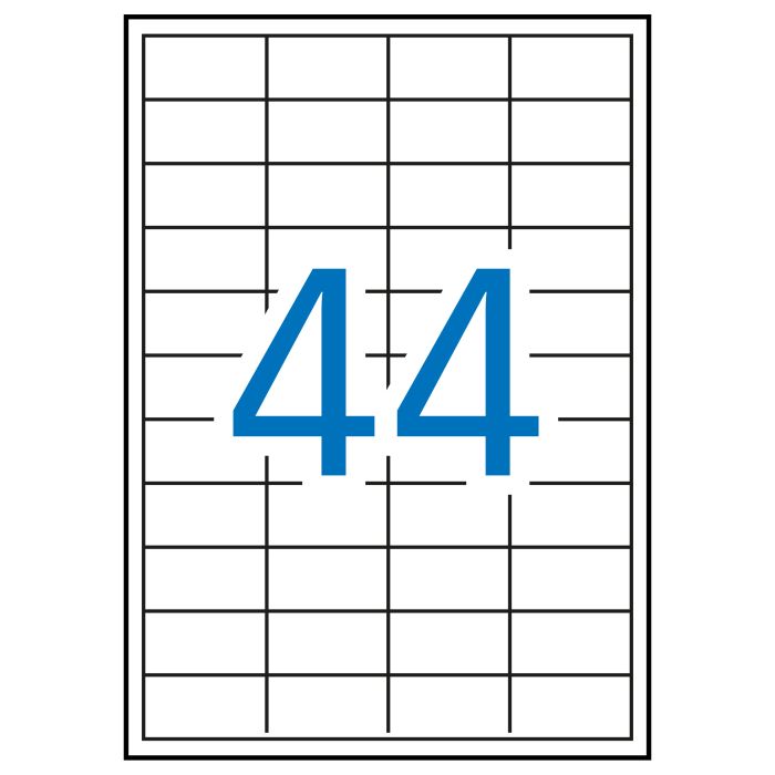 Apli Etiquetas Blancas Permanentes 48.5 x 25.4mm 500 Hojas
