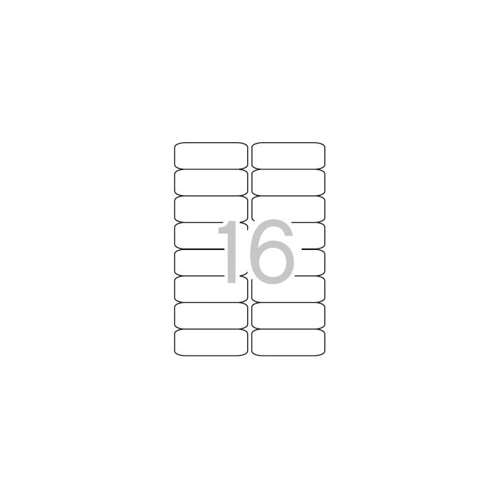 Apli Etiquetas Blancas Permanentes 99.1 x 34.0mm 500 Hojas