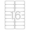Apli Etiquetas Blancas Permanentes 99.1 x 34.0mm 500 Hojas
