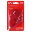 Apli Aplicador Adhesivo Doble Cara 8mm x 10m - Facil de Usar - Adhesivo Fuerte - Ideal para Manualidades y Proyectos Escolares - Transparente