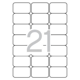 Apli Etiquetas Translucidas Resistentes Intemperie 63.5 x 38.1mm 20 Hojas