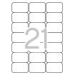 Apli Etiquetas Translucidas Resistentes Intemperie 63.5 x 38.1mm 20 Hojas