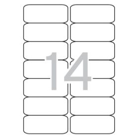 Apli Etiquetas Translucidas Resistentes Intemperie 99.1 x 38.1mm 20 Hojas