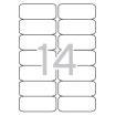 Apli Etiquetas Translucidas Resistentes Intemperie 99.1 x 38.1mm 20 Hojas