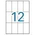 Apli Etiquetas A5 Blancas 70.0 x 37.0mm 15 Hojas
