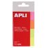 Apli Indices Adhesivos de Papel 50x20mm - 4 Colores - 40 Hojas por Color - Facil de Despegar - Organiza Tus Documentos - Multicolor