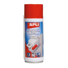 Apli Spray de Aire Comprimido Invertible - 200ml - Presion Extrafuerte para Limpieza Superior - Tubo Alargador para Lugares Dificiles - Ideal para Equipos Electronicos