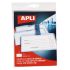 Apli Identificador con Pinza de Plastico para Tarjetas de Visita - Tamaño 90 x 56mm - Ideal para Ferias y Convenciones - Uso en Hospitales, Seguridad y Supermercados
