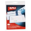 Apli Identificador con Pinza de Plastico para Tarjetas de Visita - Tamaño 90 x 56mm - Ideal para Ferias y Convenciones - Uso en Hospitales, Seguridad y Supermercados