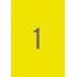 Apli Etiquetas Amarillo Fluorescente Permanentes 210.0 x 297.0mm 100 Hojas