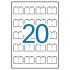 Apli Etiquetas Colgantes Imprimibles 22.0 x 35.0mm 10 Hojas