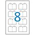 Apli Etiquetas Colgantes Imprimibles 36.0 x 53.0mm 10 Hojas