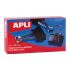 Apli Pinzas Abatibles 10x25mm - Acero Templado Negro - Asas Niquel - 12 Unidades - Sujecion Hasta 70 Hojas