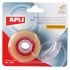 Apli Porta Cinta Home con Cinta Adhesiva Transparente - 19mm x 33m - Facil de Usar y Transportar - Ideal para el Hogar y la Oficina - Transparente