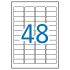 Apli Etiquetas Blancas Resistentes Intemperie 45.7 x 21.2mm 20 Hojas