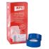Apli Cinta Adhesiva Azul 19mm x 33m - Resistente al Agua y a la Intemperie - Facil de Cortar con las Manos - Ideal para Manualidades y Embalaje Azul