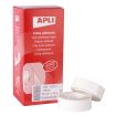 Apli Cinta Adhesiva Blanca 19mm x 33m - Resistente al Desgarro - Facil de Cortar - Adhesion Fuerte Blanco