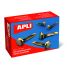 Apli Encuadernadores Metalicos Dorados 12mm - Caja de 100 - sin Arandela - Aptos para Todo Tipo de Documentos - Ideales para Encuadernar y Manualidades
