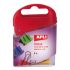 Apli Pinzas Abatibles 19mm - Acero Templado - Asas Niqueladas - Colores Surtidos - Caja de 6 - Sujecion Hasta 50 Hojas