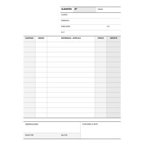 Apli Talonario Albaran 1/4 Duplicado Natural - Papel Autocopiativo - 120 Juegos - Formato 210x148mm - Numerado - Engomado - Resistente al Agua - Natural