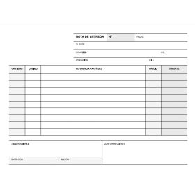 Apli Talonario Entrega 1/8 Apaisado Duplicado - Formato Apaisado - 2 Copias - Numeracion Secuencial - Papel Autocopiativo - Blanco